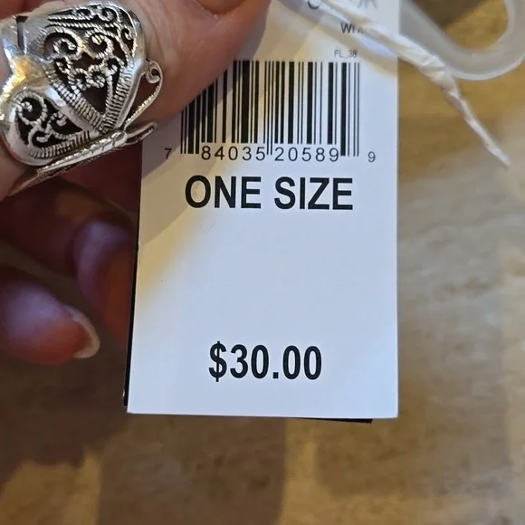 NWT Madd Hatter Stylish Wide Brim Hat with Beachy Gold Chain Accent - Picture 6 of 9